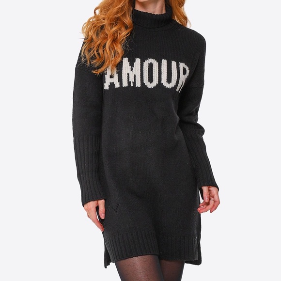 Zadig & Voltaire Dresses & Skirts - Zadig & Voltaire Black Knit Sweater Dress